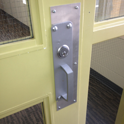 Lock types, Dead bolts, Mortis locks, Rim cylinders, Cylinder locks Knobs and levers, Panic hardware, Exit alarms, Card access